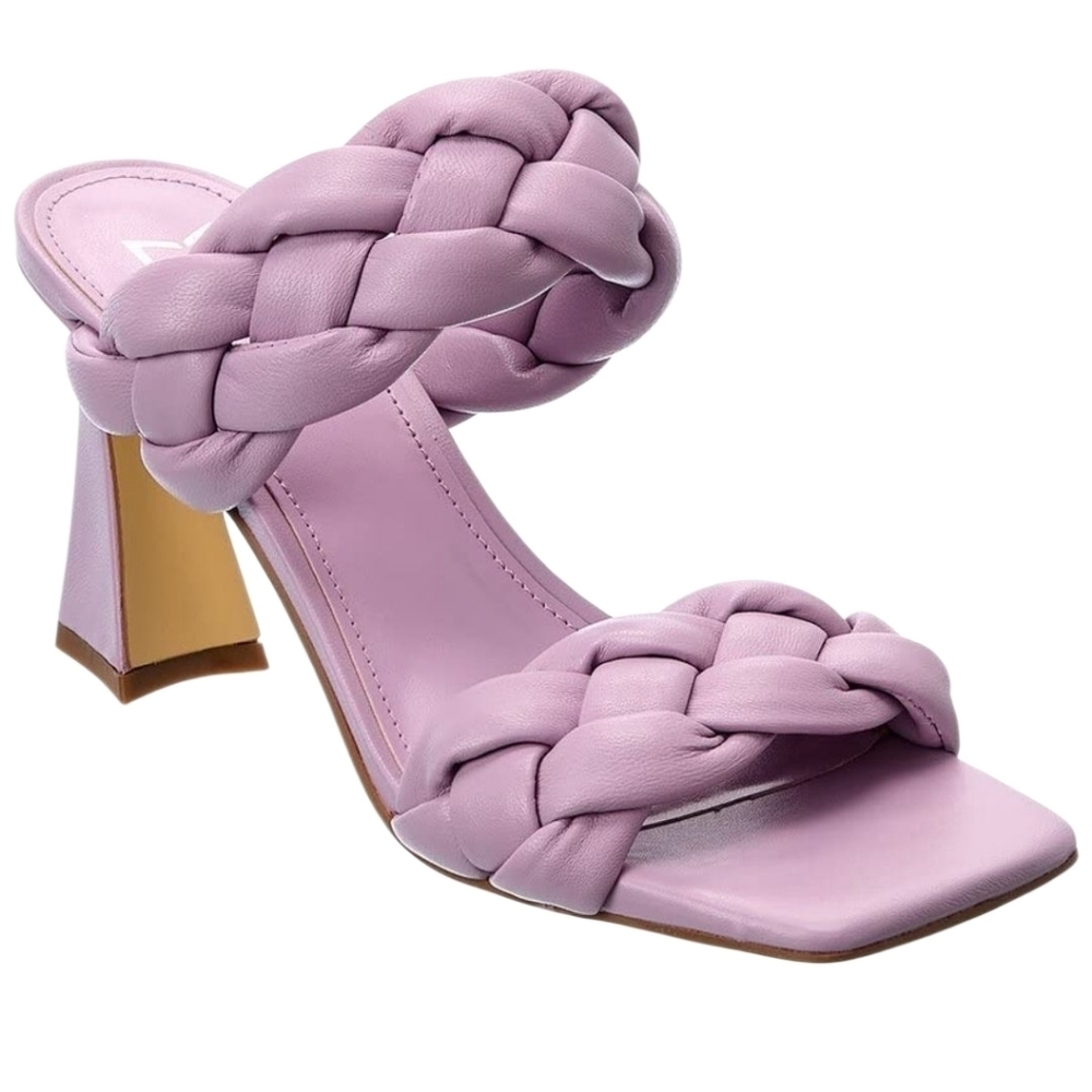 Marc Fisher 7.5 Women's Braided Lilac Heeled Sandals